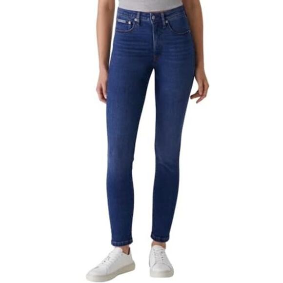 Calvin Klein Jeans Women’s High-Rise Skinny Jean, Blue, 14 - Picture 1 of 2